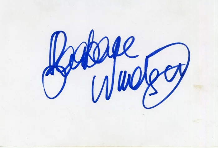 Barbara Windsor autograph