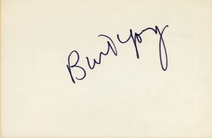 Burt Young autograph
