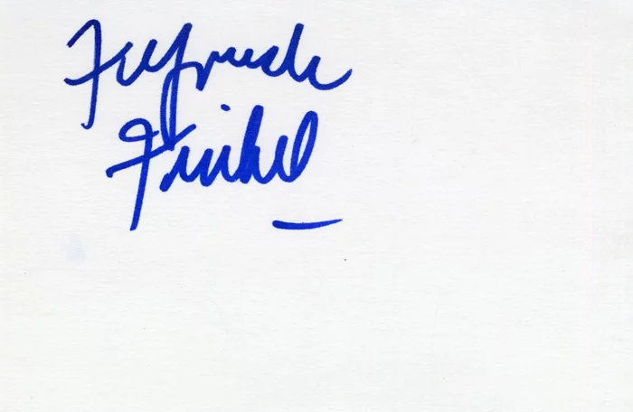Fyvush Finkel autograph