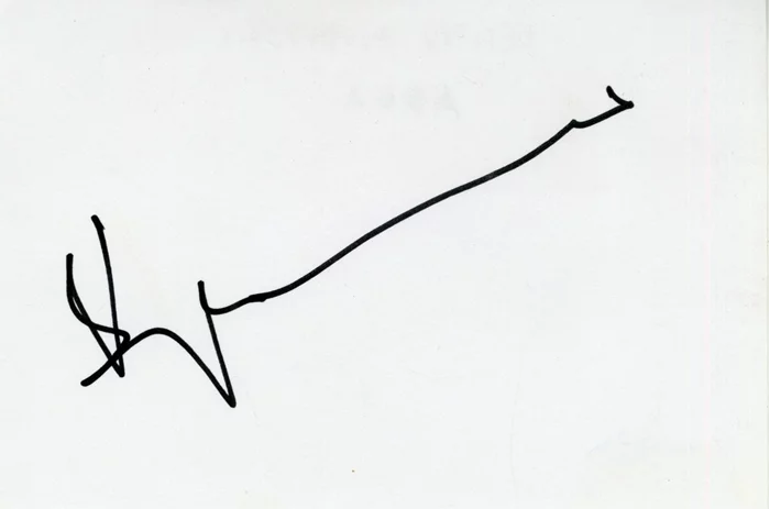 Benny Andersson autograph