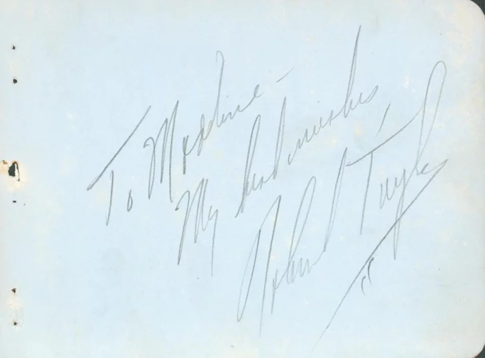 Robert Taylor autograph