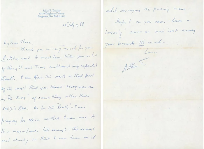 Arthur Treacher autograph