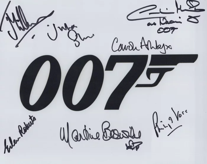 James Bond autograph