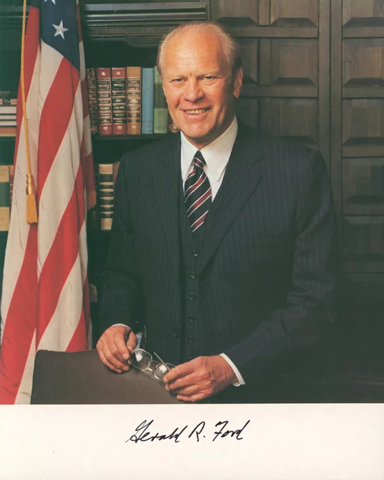 Gerald Ford autograph