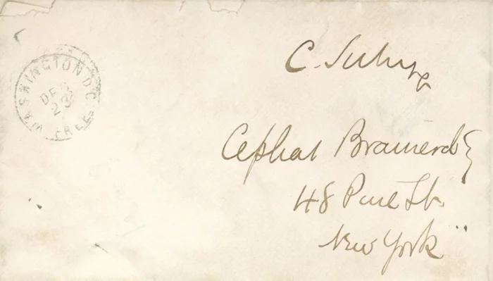 Charles Sumner autograph
