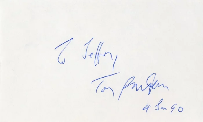 Tony Randall autograph