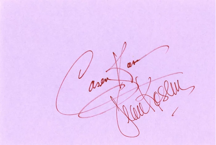 Casey Kasem autograph