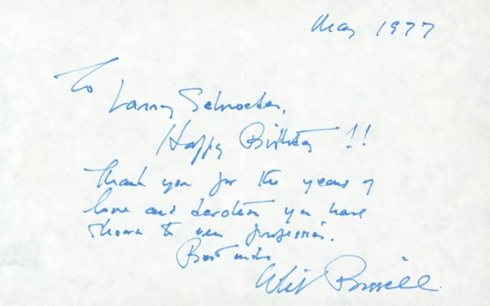 Whit Bissell autograph