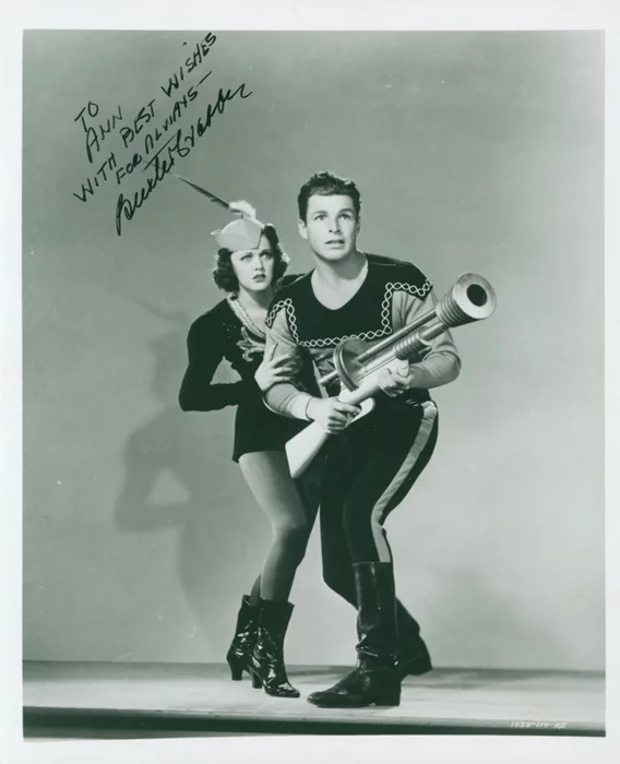 Buster Crabbe autograph