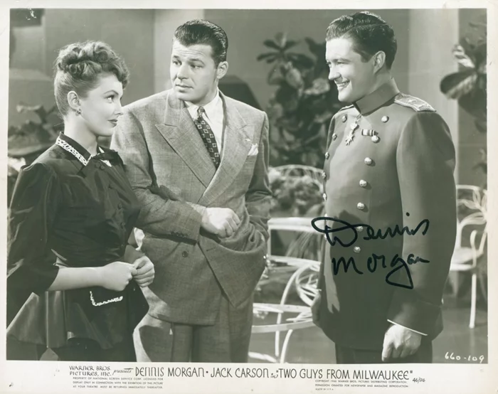 Dennis Morgan autograph