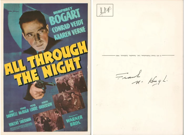 Frank McHugh autograph