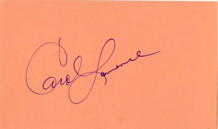 Carol Lawrence autograph
