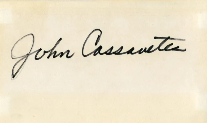 John Cassavetes autograph