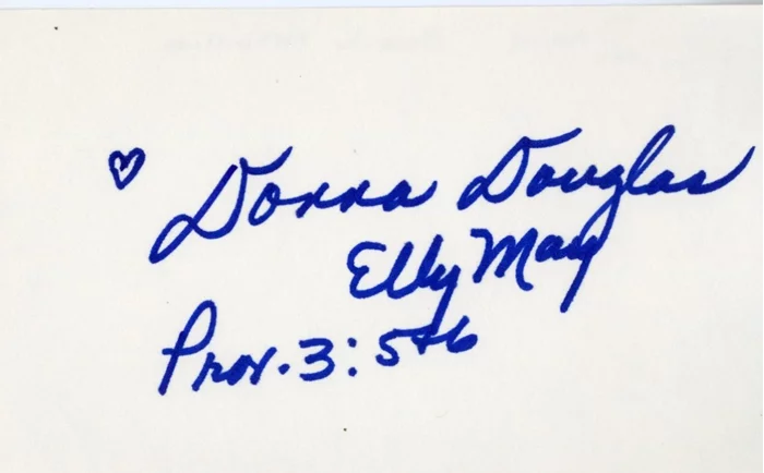 Donna Douglas autograph