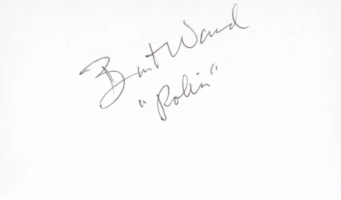 Burt Ward autograph