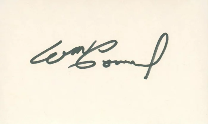 William Conrad autograph