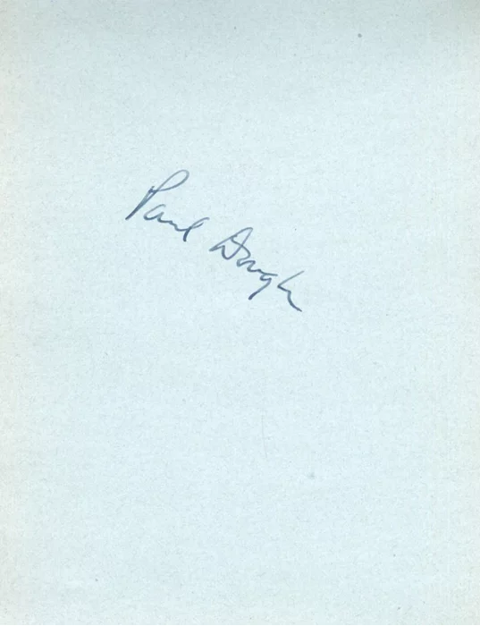 Paul Douglas autograph