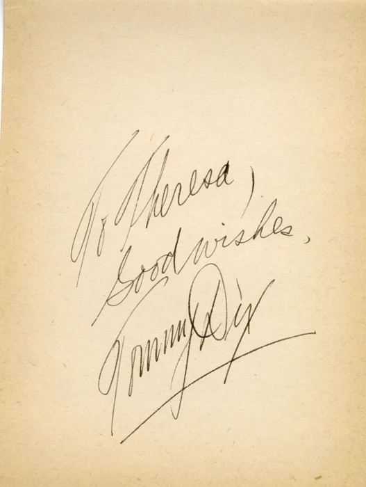 Tommy Dix autograph