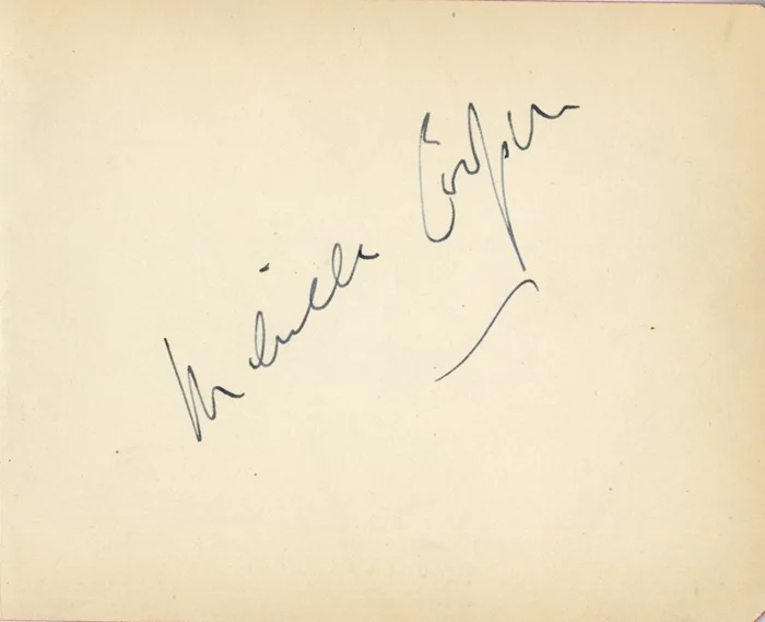 Melville Cooper autograph