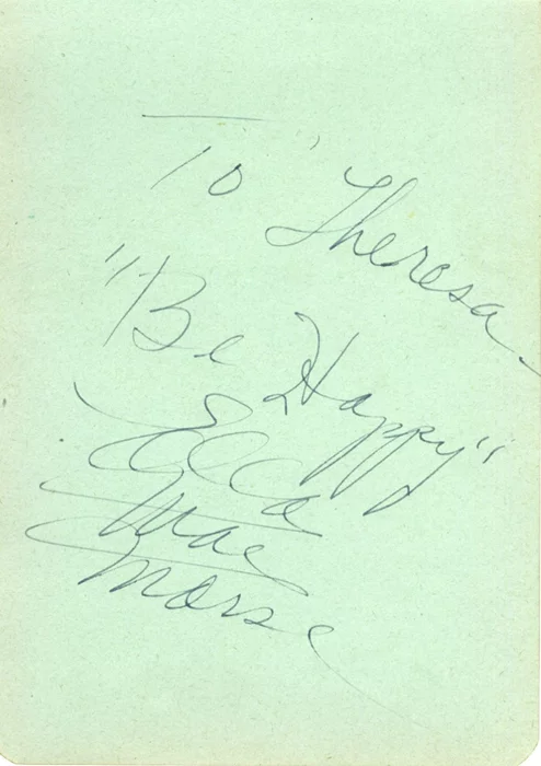 Ella Mae Morse autograph