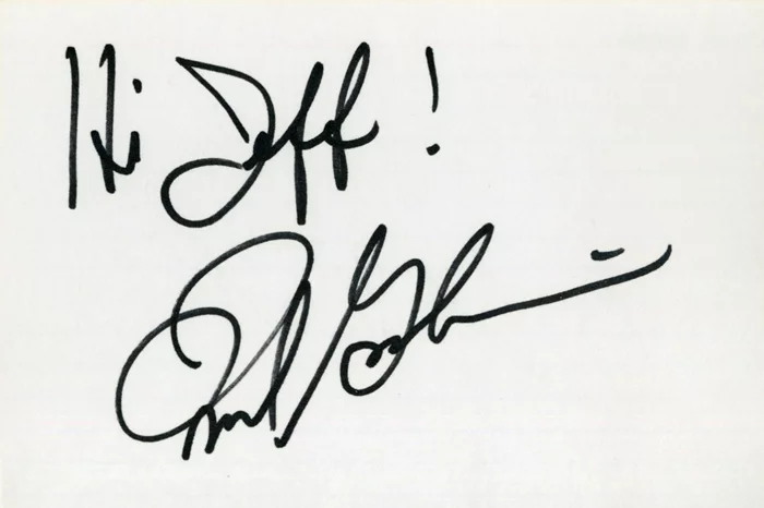 Frank Gorshin autograph