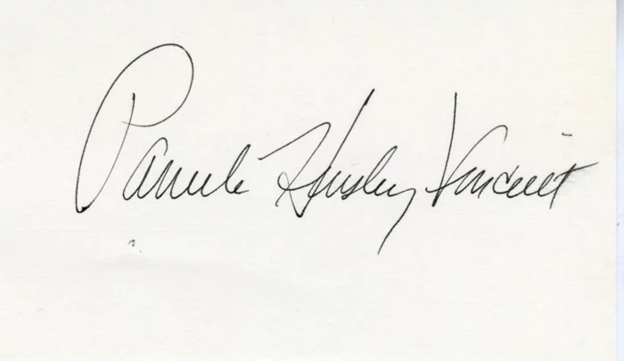 Pamela Hensley Vincent autograph