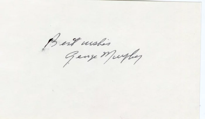 George Murphy autograph