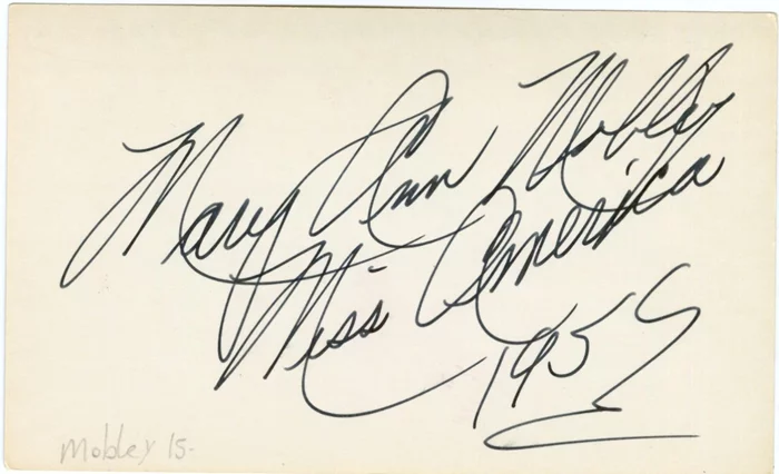 Mary Ann Mobley autograph