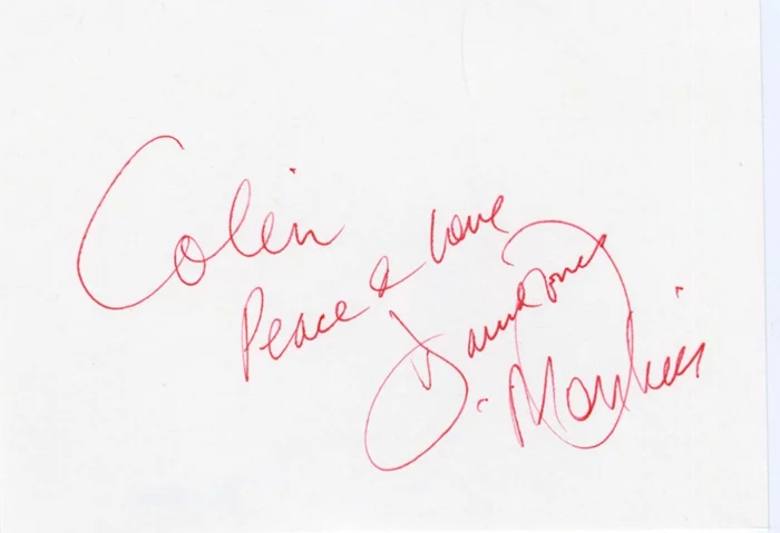 Davy Jones autograph