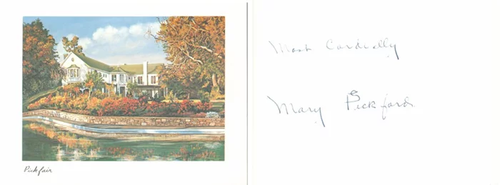 Mary Pickford autograph