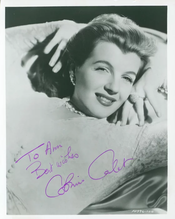 Corinne Calvet autograph