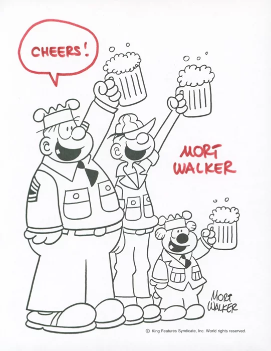 Mort Walker autograph