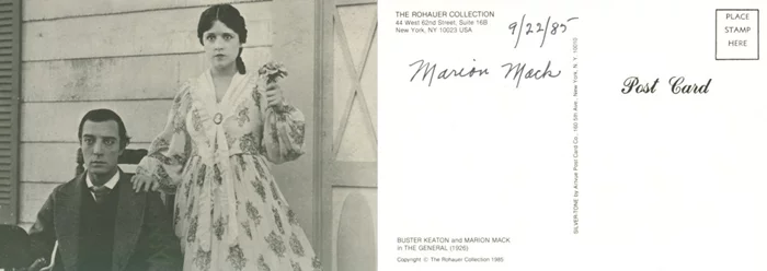 Marion Mack autograph