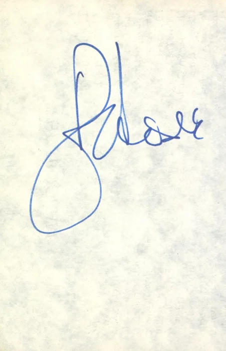 Roger Moore autograph