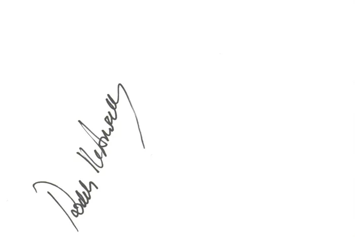 Roddy McDowall autograph