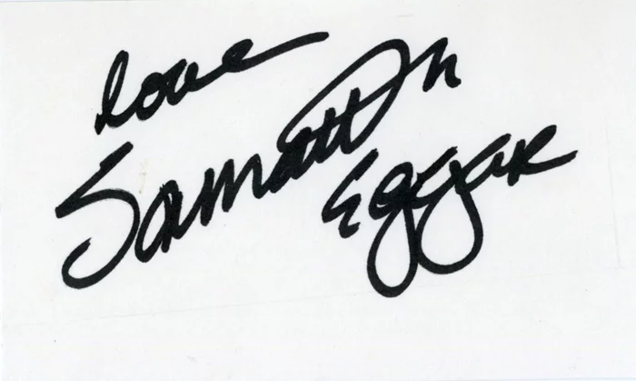 Samantha Eggar autograph