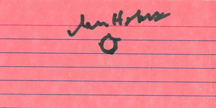 Ian Holm autograph