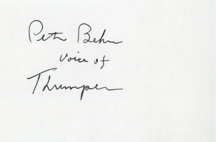Peter Behn autograph