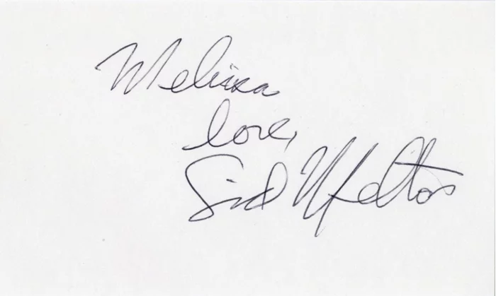 Sid Melton autograph