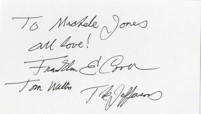 Franklin Cover autograph