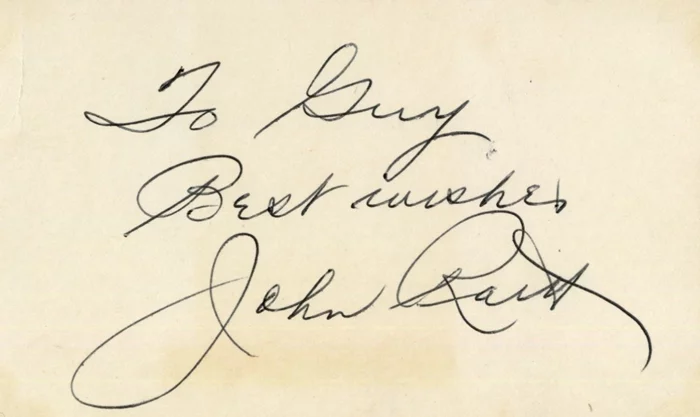 John Raitt autograph