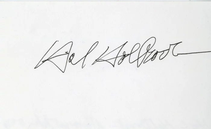 Hal Holbrook autograph