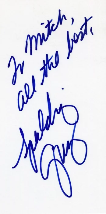 Spalding Gray autograph