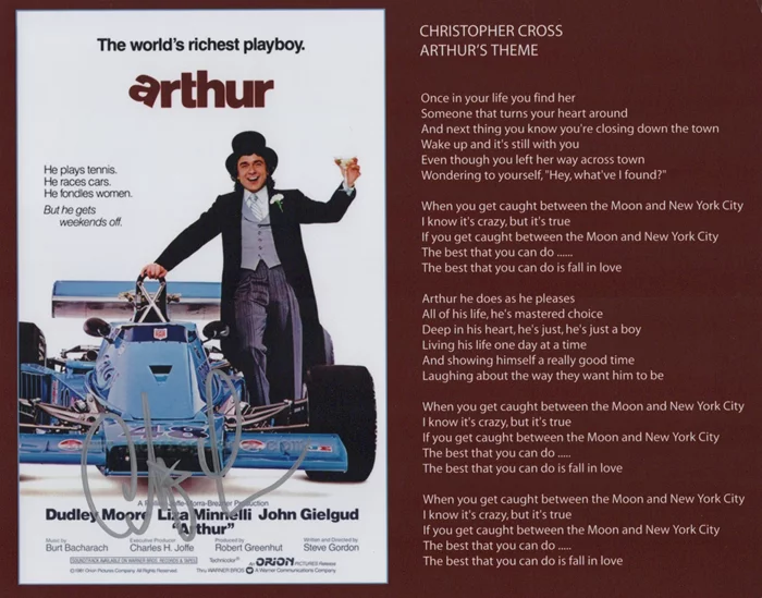 Christopher Cross autograph