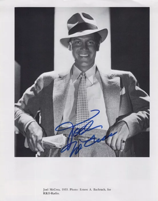Joel McCrea autograph