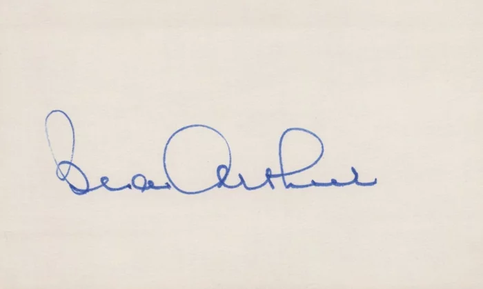 Bea Arthur autograph