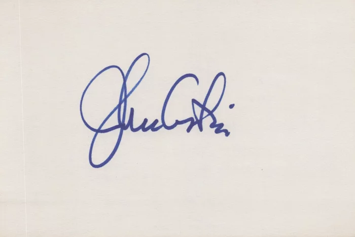 John Astin autograph