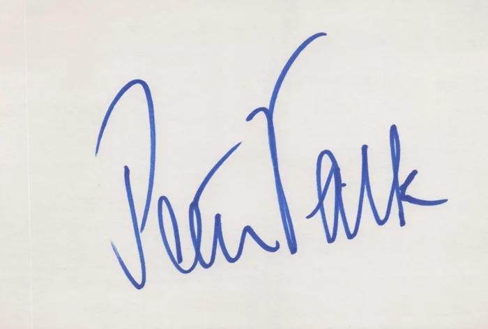 Peter Falk autograph