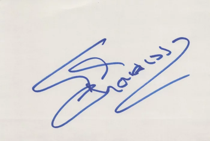 Cyd Charisse autograph