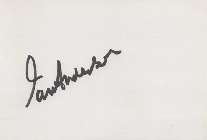 Ian Anderson autograph